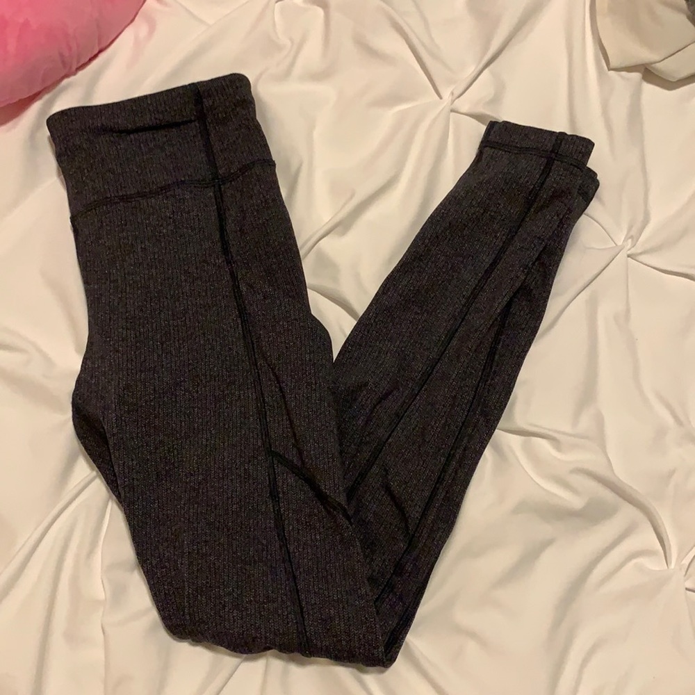 Lululemon Grey Herringbone Leggings